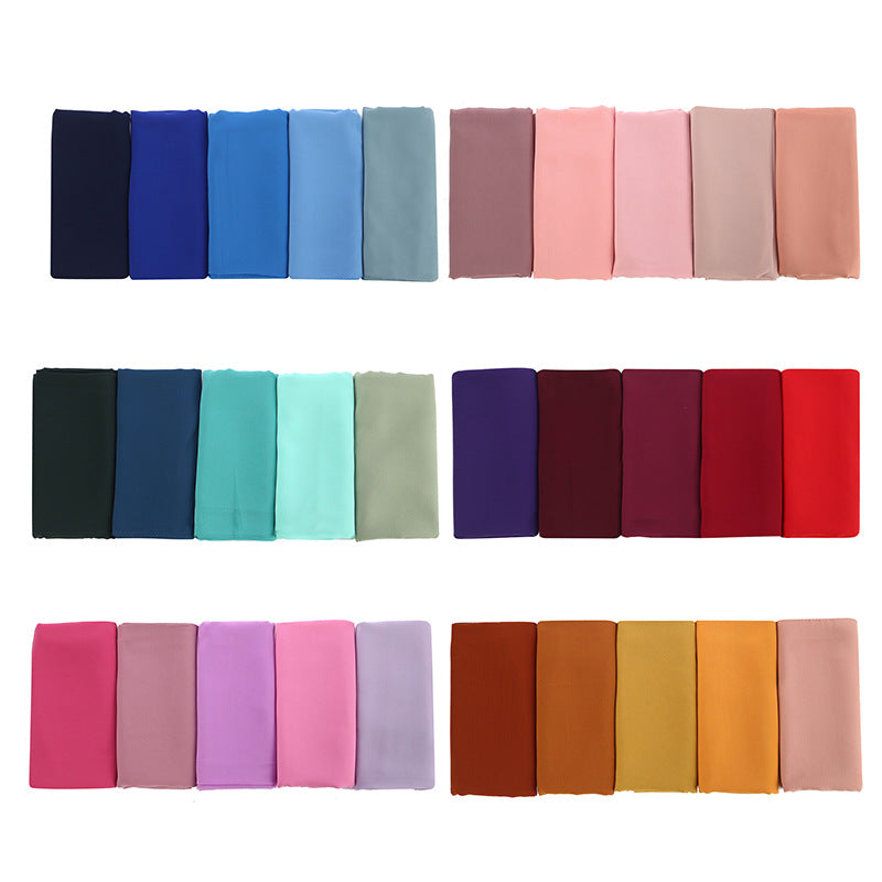 Malaysian gauze, pearl chiffon bubble silk scarf, headscarf, ethnic headscarf