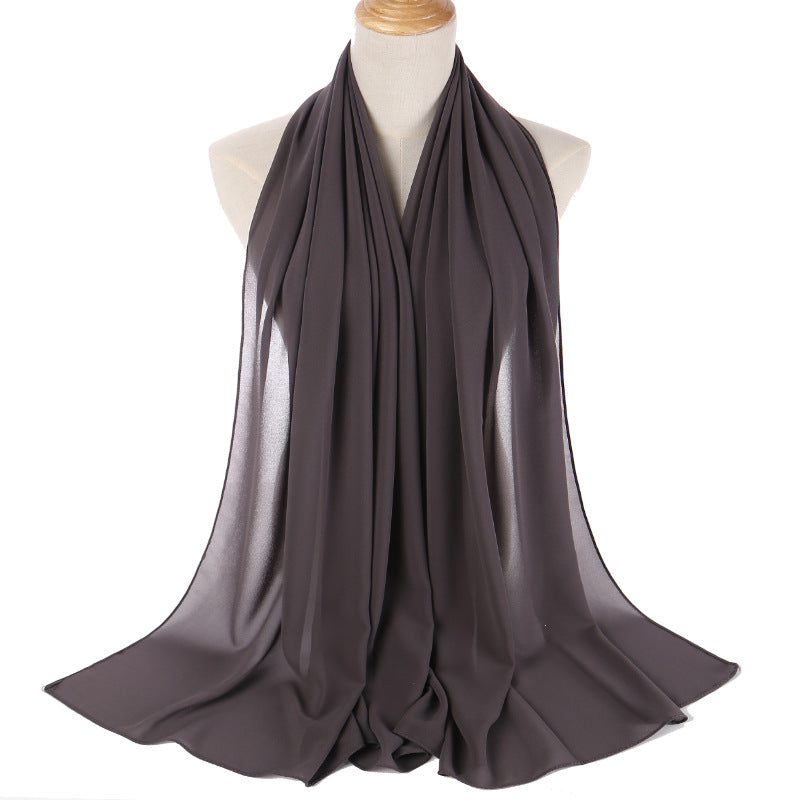 Malaysian gauze, pearl chiffon bubble silk scarf, headscarf, ethnic headscarf