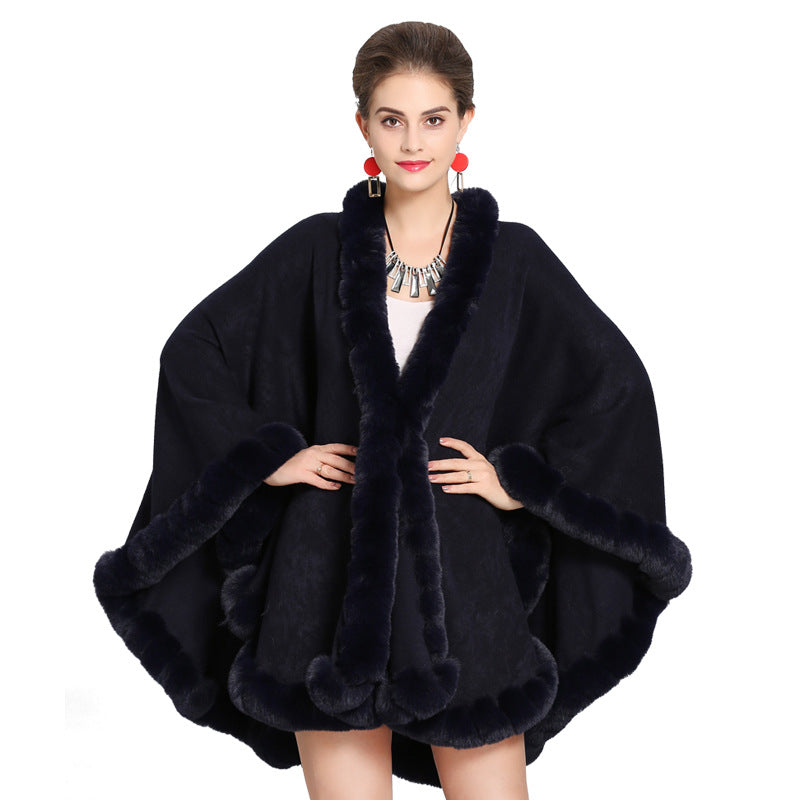 Autumn and winter new scarf shawl cape shawl large size knitted shawl cape 1388