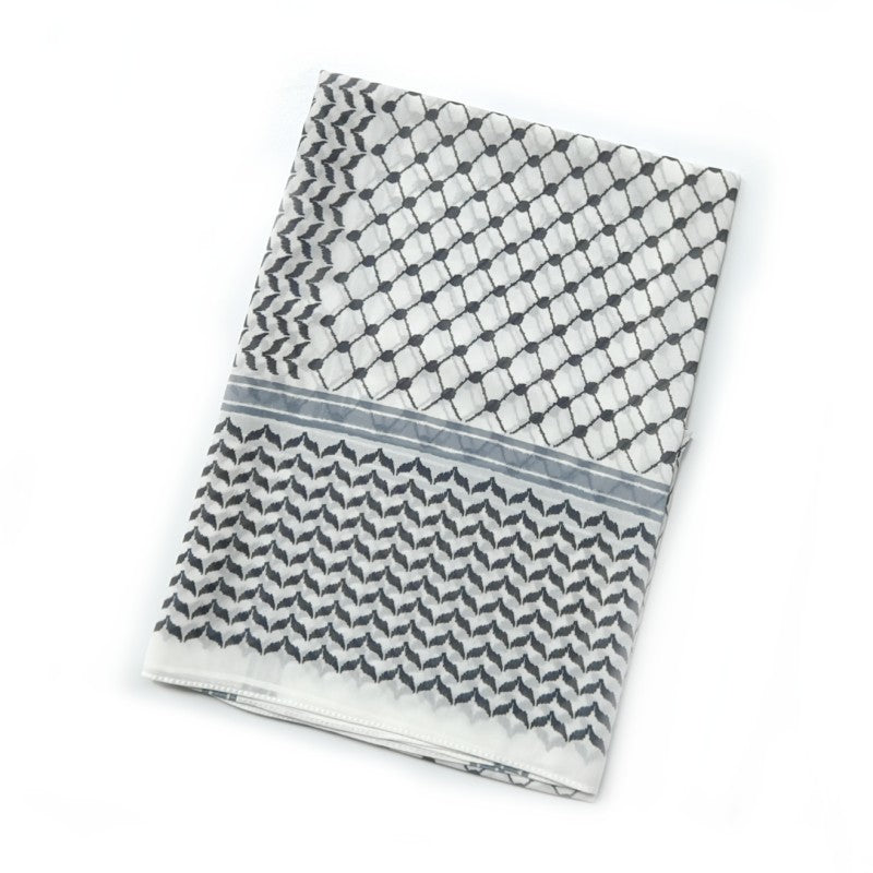 Cross-border New Chiffon Printed Plaid Headscarf Dubai Palestine Turkey Middle East Headscarf Arabian Scarf