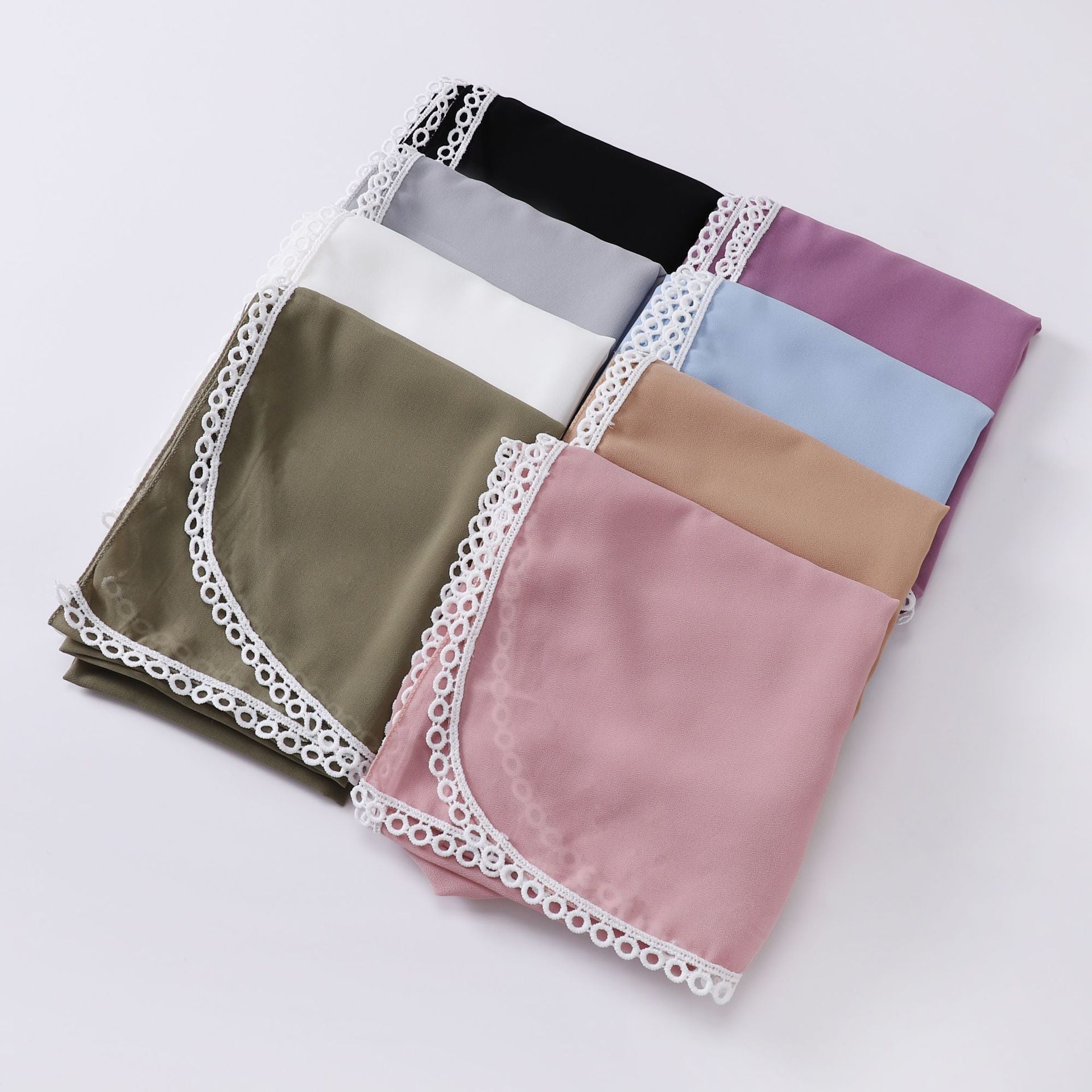 Pearl chiffon lace scarf women's headscarf  scarf Middle East headscarf