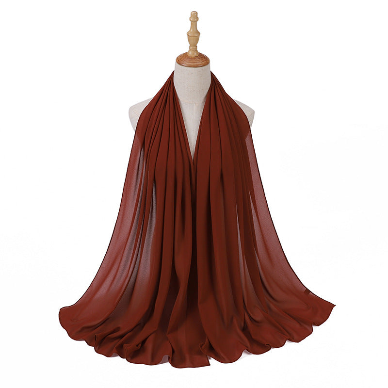 86 color pearl chiffon bubble headscarf, women's hijab scarf