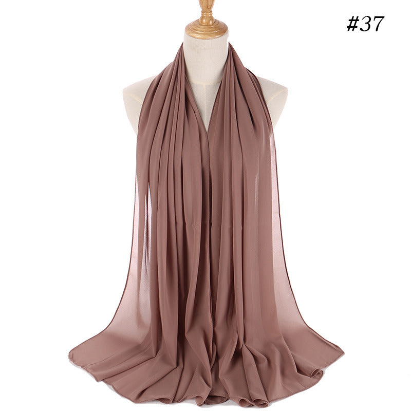 Malaysian gauze, pearl chiffon bubble silk scarf, headscarf, ethnic headscarf