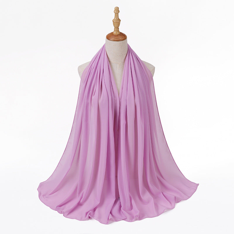 86 color pearl chiffon bubble headscarf, women's hijab scarf