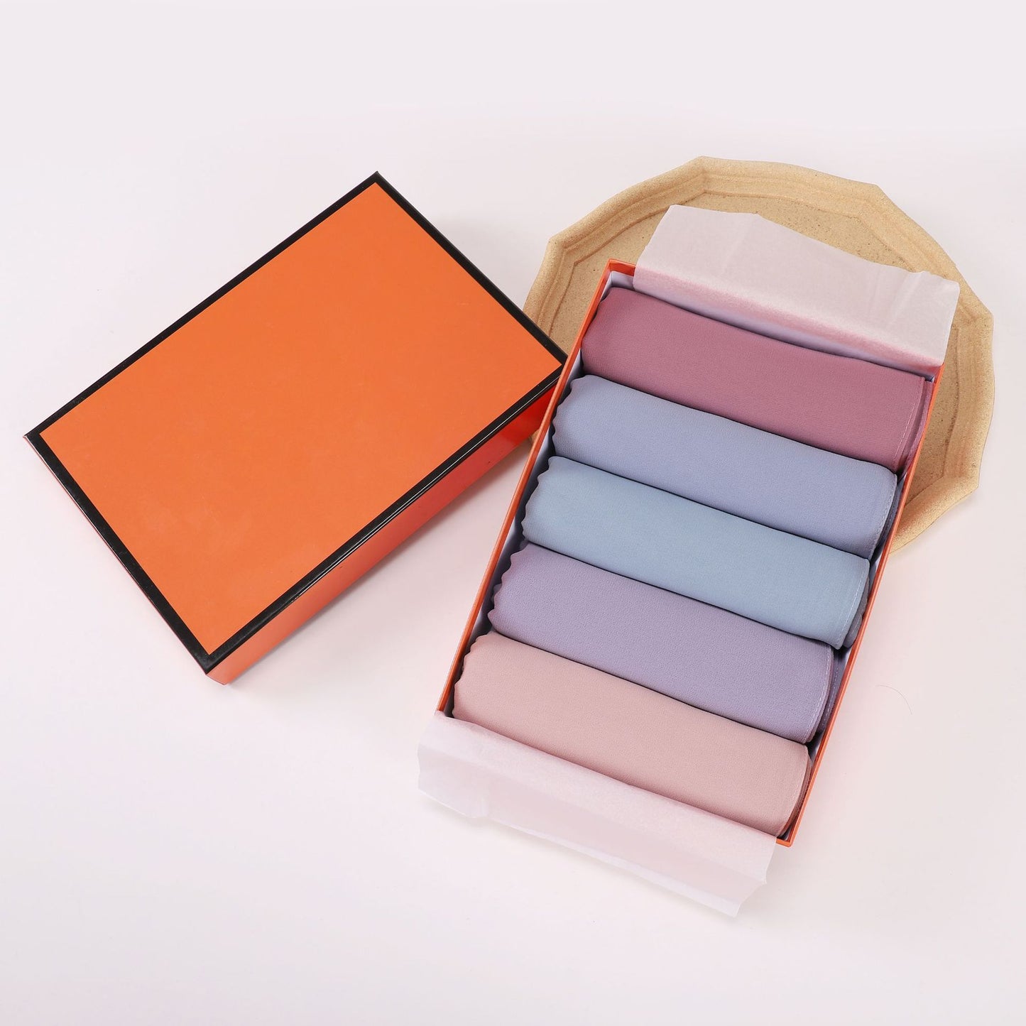 5-Pack gift scarf solid color pearl chiffon long scarf Middle East Africa headscarf Malaysia headscarf hijab