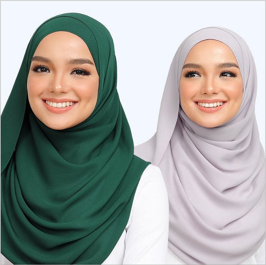 Malaysian gauze, pearl chiffon bubble silk scarf, headscarf, ethnic headscarf