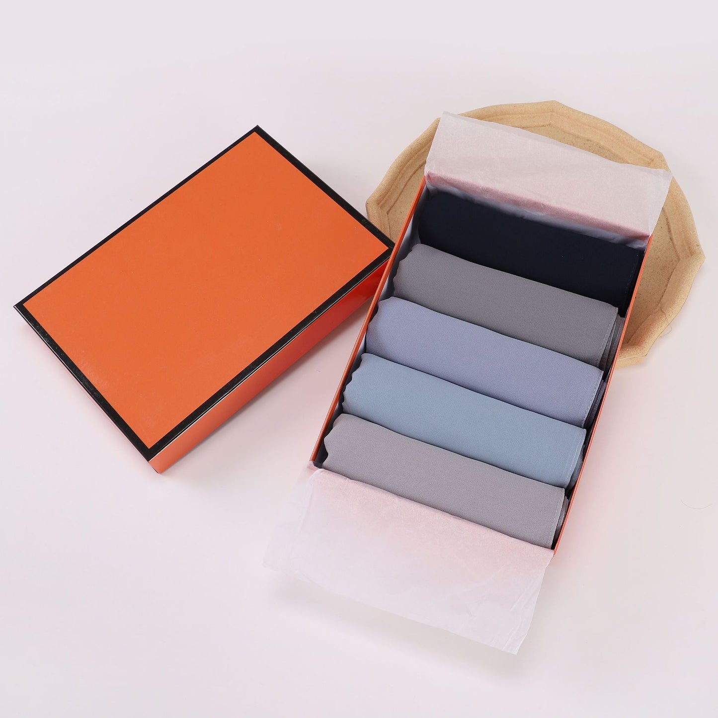 5-Pack gift scarf solid color pearl chiffon long scarf Middle East Africa headscarf Malaysia headscarf hijab