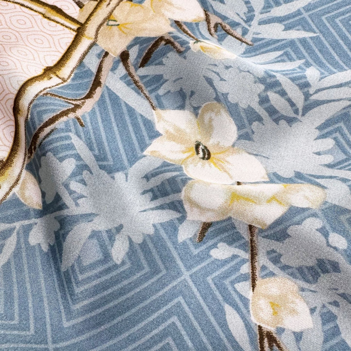 Simple literary and retro brocade long silk scarf, simple and elegant temperament women's gift scarf with shawl