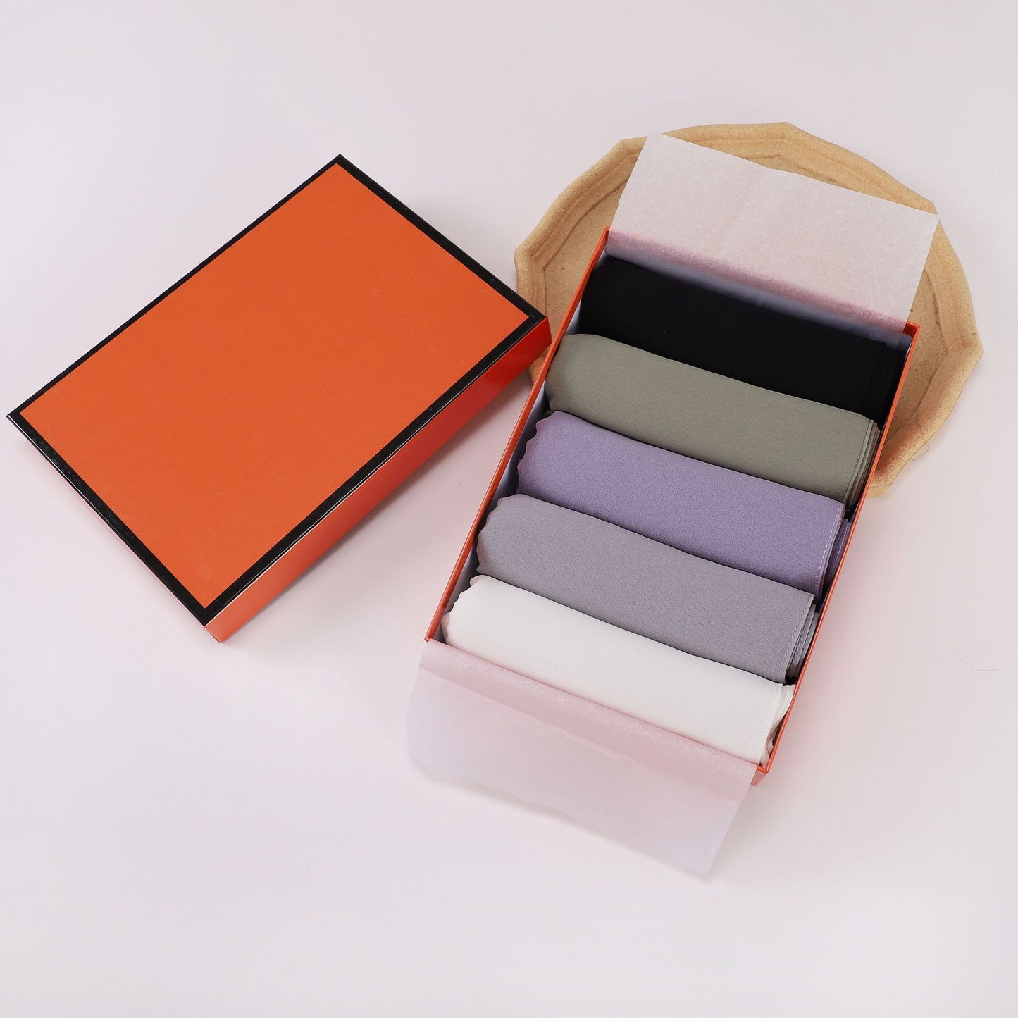 5-Pack gift scarf solid color pearl chiffon long scarf Middle East Africa headscarf Malaysia headscarf hijab