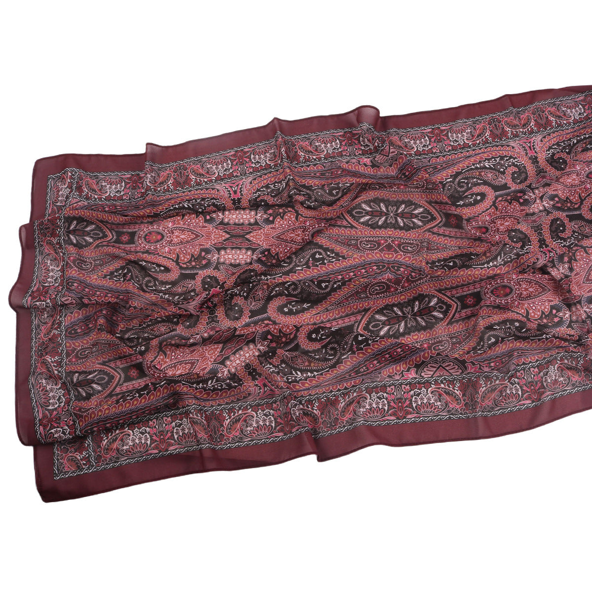 Malaysian Printed Chiffon Scarf Bohemian Fashion Simple Spring and Summer Sunscreen Scarf Shawl