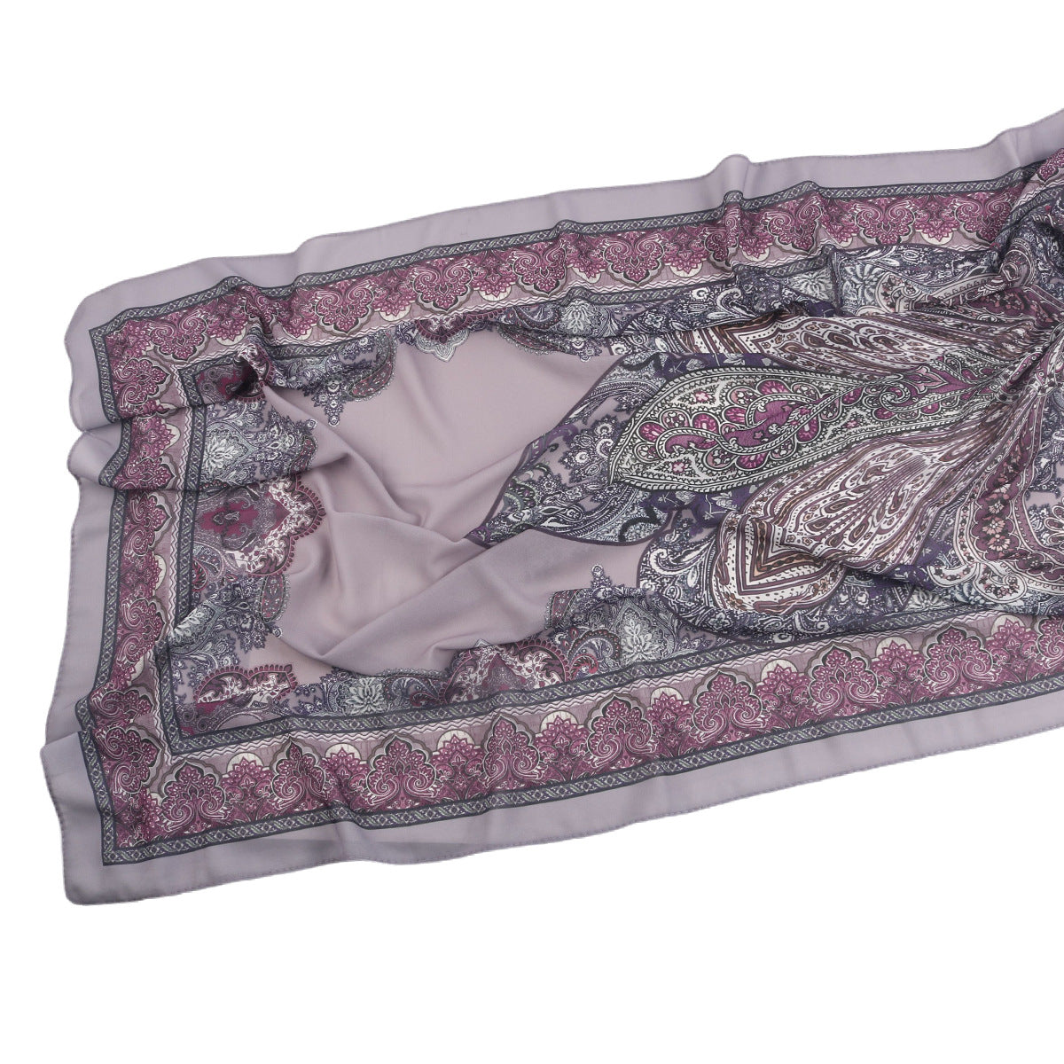 Malaysian Printed Chiffon Scarf Bohemian Fashion Simple Spring and Summer Sunscreen Scarf Shawl