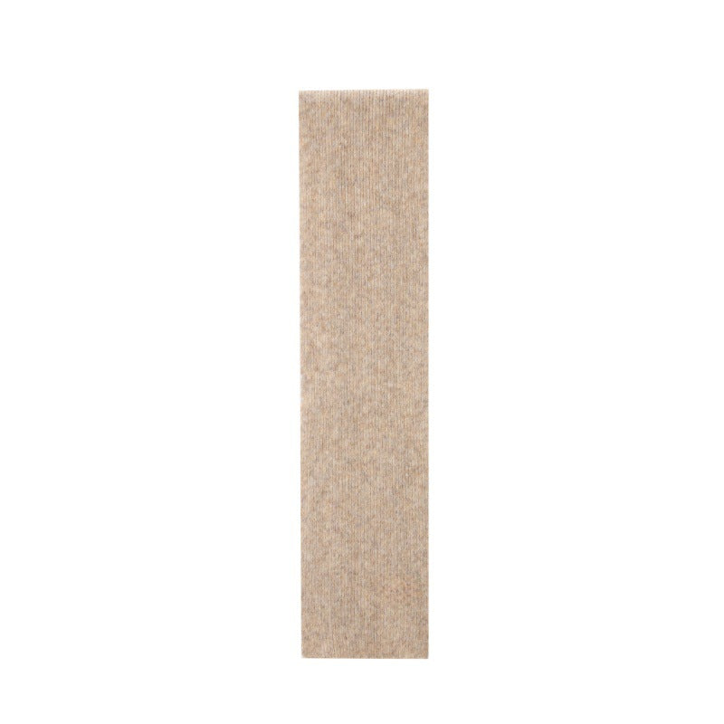 2025 autumn and winter new high-end quality Korean men and women's flower-clipped wool knitted scarf