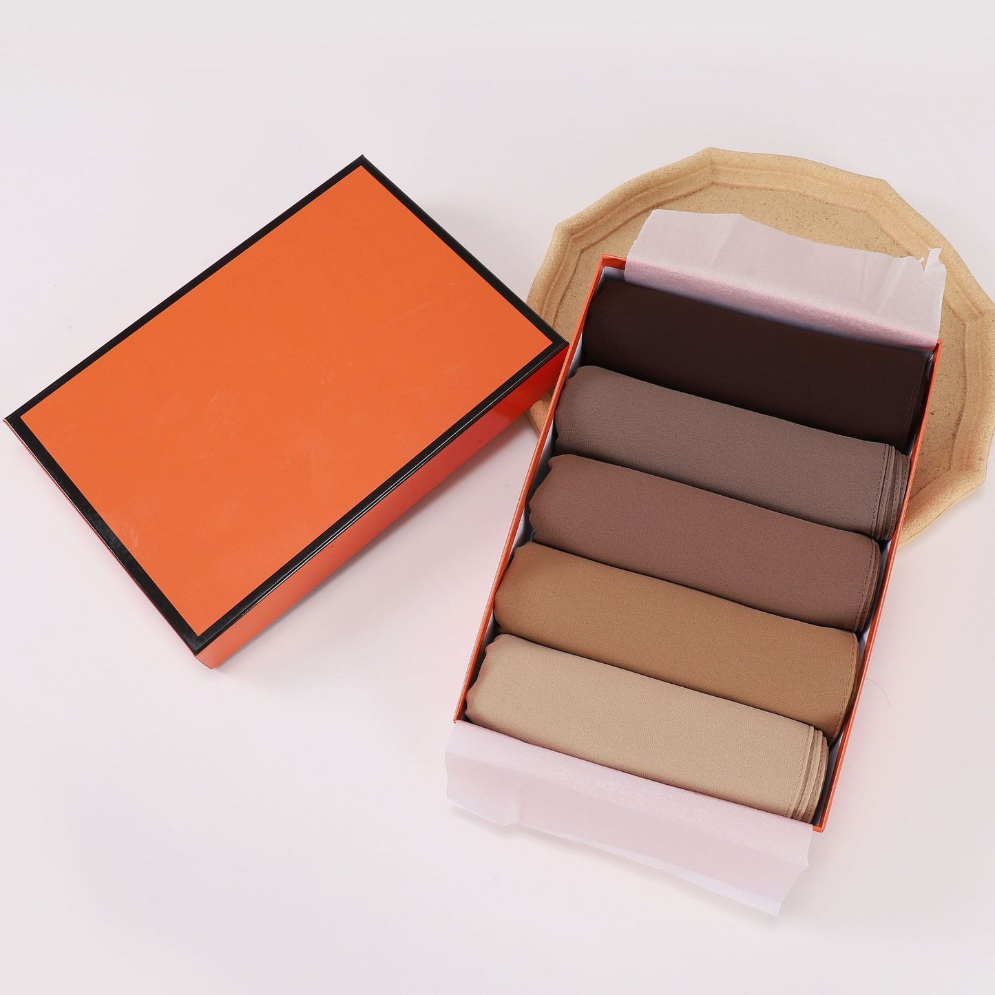 5-Pack gift scarf solid color pearl chiffon long scarf Middle East Africa headscarf Malaysia headscarf hijab