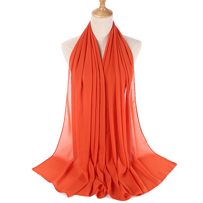 86 color pearl chiffon bubble headscarf, women's hijab scarf