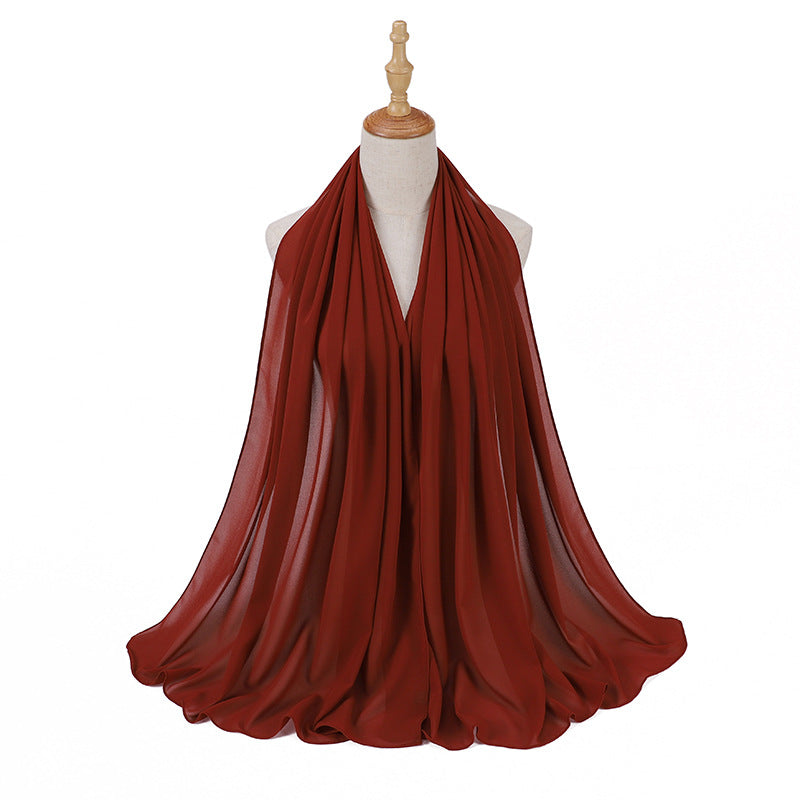 86 color pearl chiffon bubble headscarf, women's hijab scarf