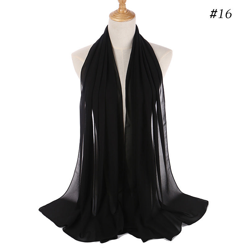 86 color pearl chiffon bubble headscarf, women's hijab scarf