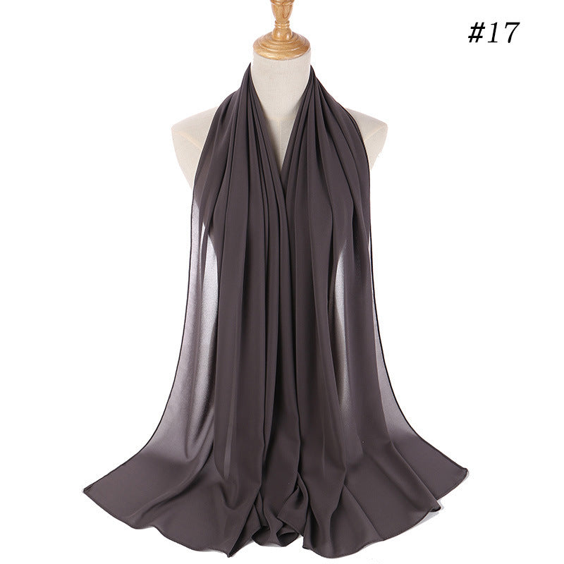 86 color pearl chiffon bubble headscarf, women's hijab scarf