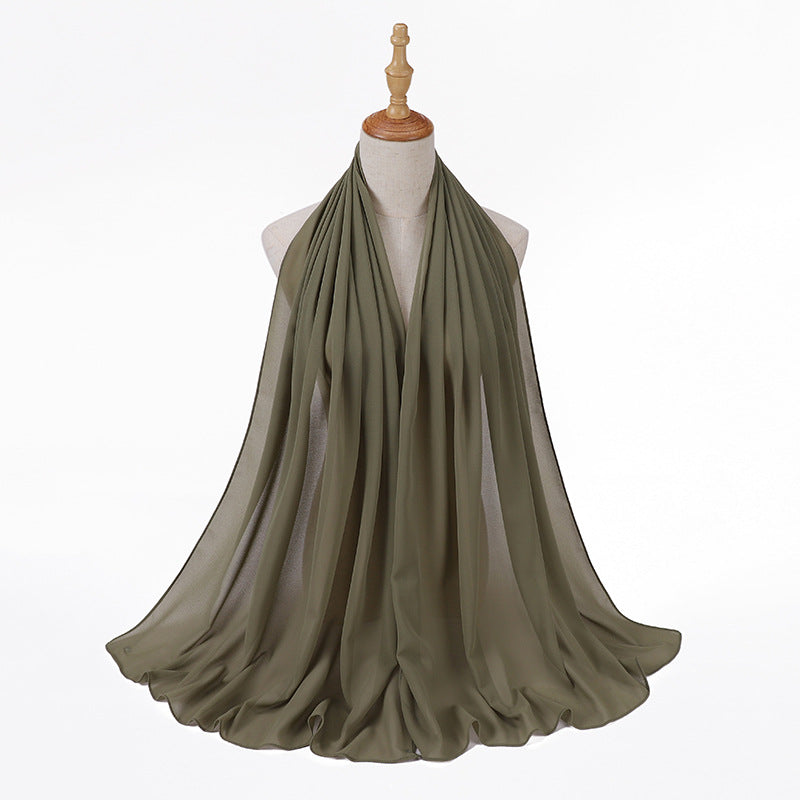 86 color pearl chiffon bubble headscarf, women's hijab scarf