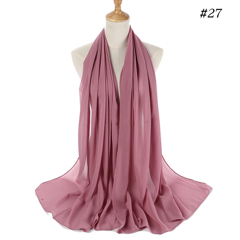 86 color pearl chiffon bubble headscarf, women's hijab scarf