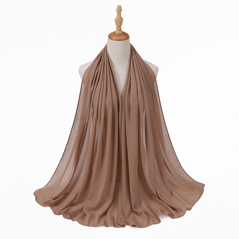 86 color pearl chiffon bubble headscarf, women's hijab scarf