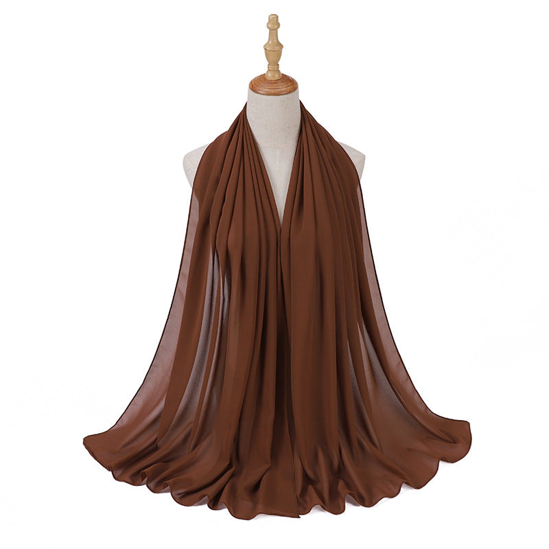 86 color pearl chiffon bubble headscarf, women's hijab scarf