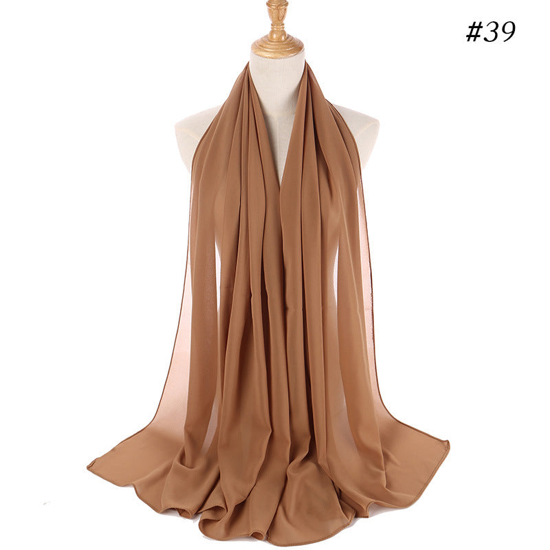 Malaysian gauze, pearl chiffon bubble silk scarf, headscarf, ethnic headscarf