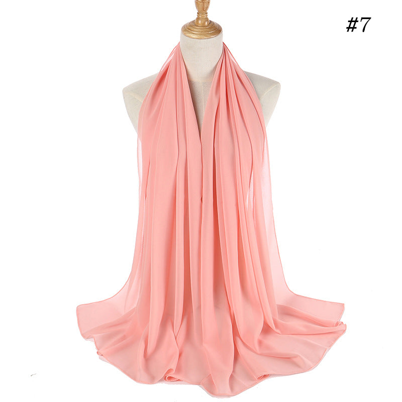 Malaysian gauze, pearl chiffon bubble silk scarf, headscarf, ethnic headscarf