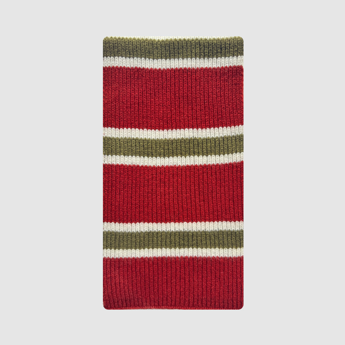Selected 100% wool striped knitted scarf women's autumn and winter Korean atmosphere soft waxy wool scarf