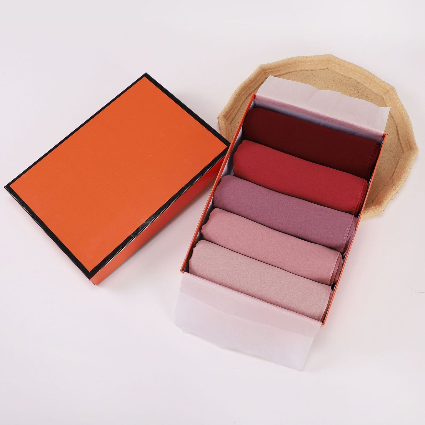 5-Pack gift scarf solid color pearl chiffon long scarf Middle East Africa headscarf Malaysia headscarf hijab