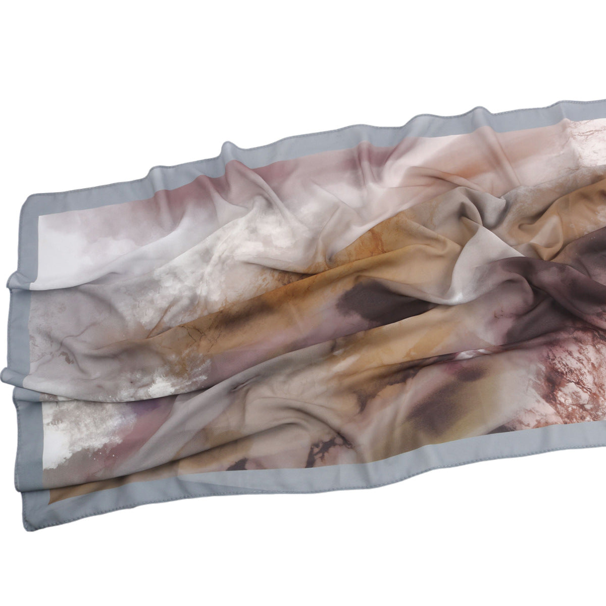 Malaysian Printed Chiffon Scarf Bohemian Fashion Simple Spring and Summer Sunscreen Scarf Shawl
