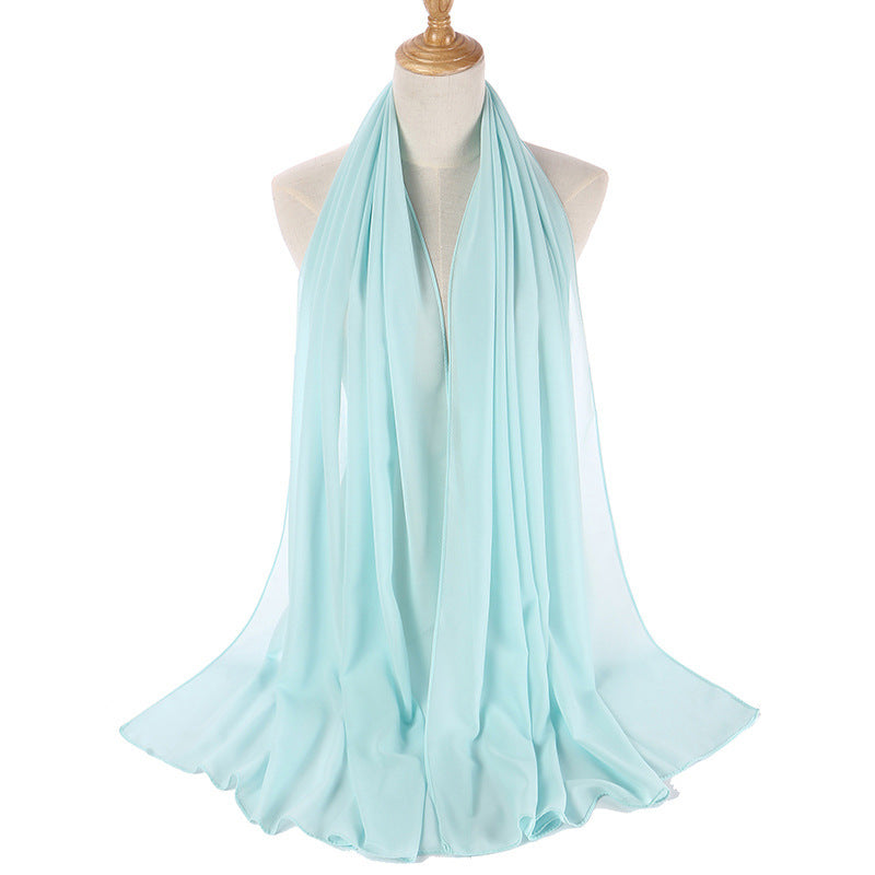 86 color pearl chiffon bubble headscarf, women's hijab scarf