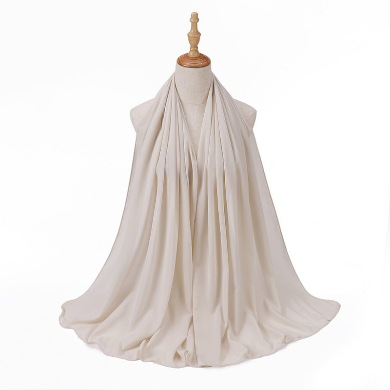 86 color pearl chiffon bubble headscarf, women's hijab scarf