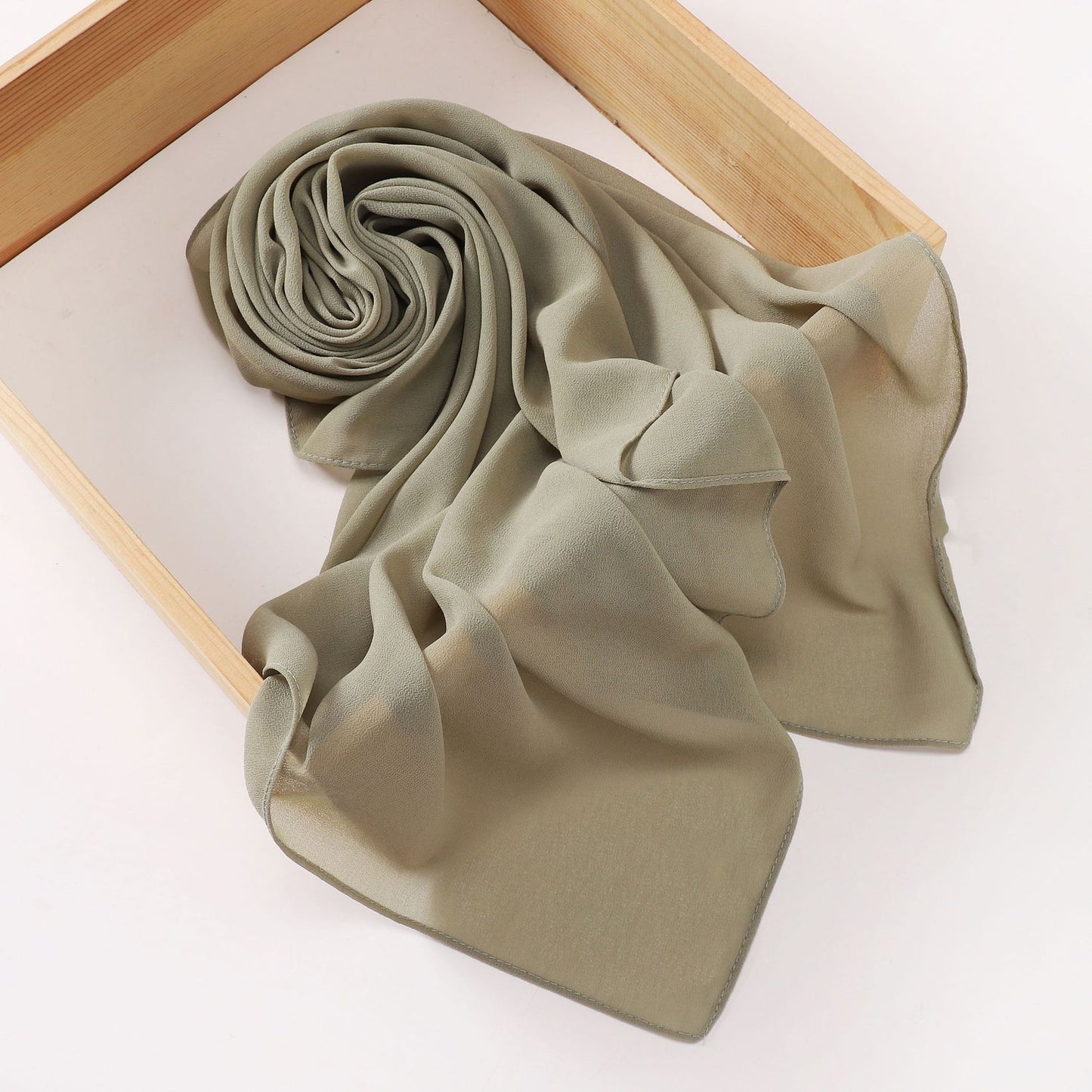 75D pearl chiffon square scarf Middle East headscarf gauze Malaysia Saudi Arabia Dubai cover 110 * 110cm