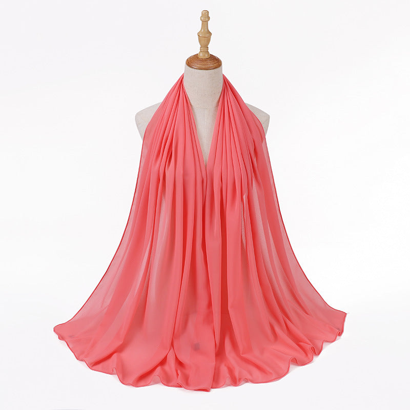 86 color pearl chiffon bubble headscarf, women's hijab scarf