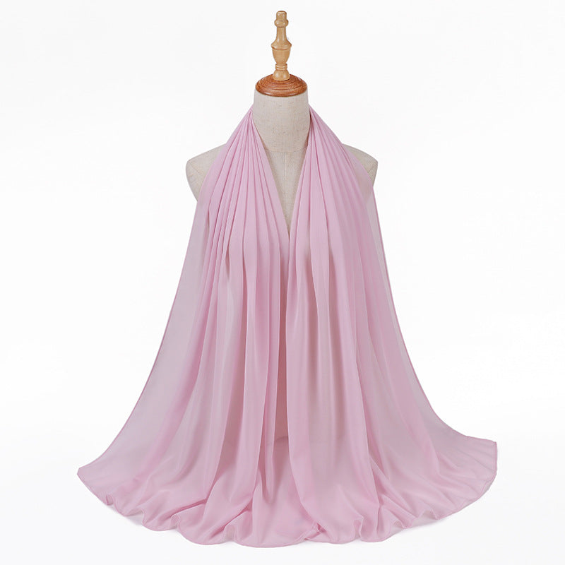 86 color pearl chiffon bubble headscarf, women's hijab scarf