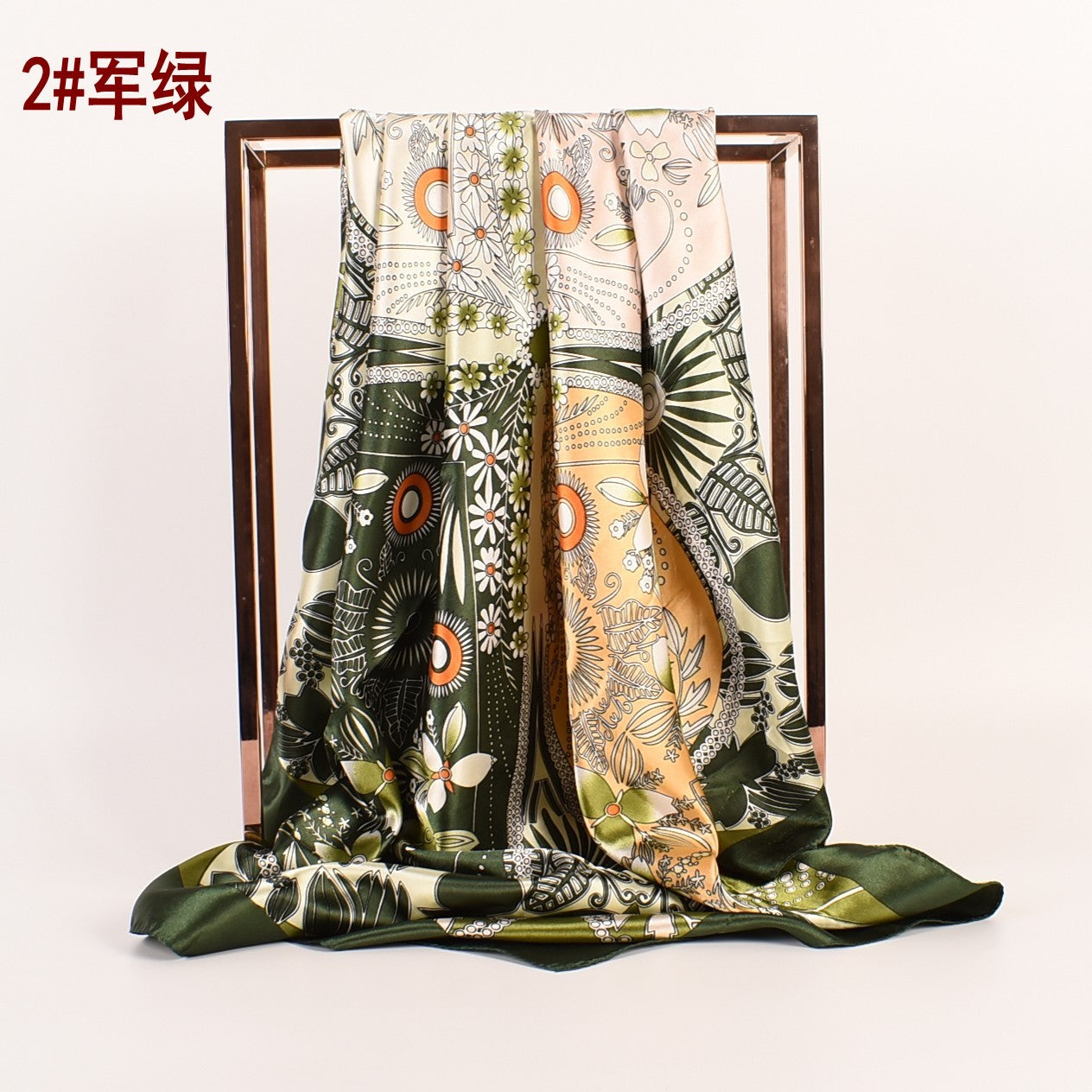 Summer new fashion cashew flower 90 square scarves women, printed fashion large silk scarves, scarves silk scarves