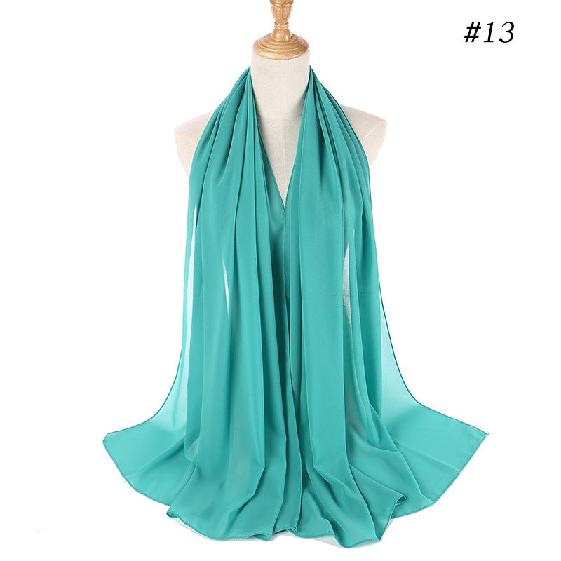 86 color pearl chiffon bubble headscarf, women's hijab scarf