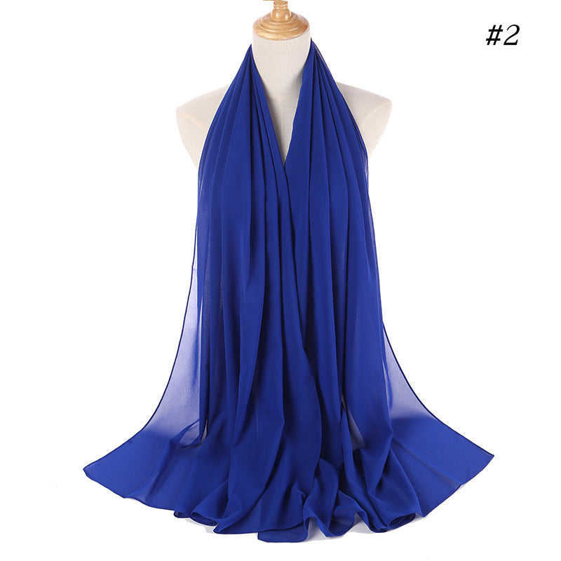 86 color pearl chiffon bubble headscarf, women's hijab scarf