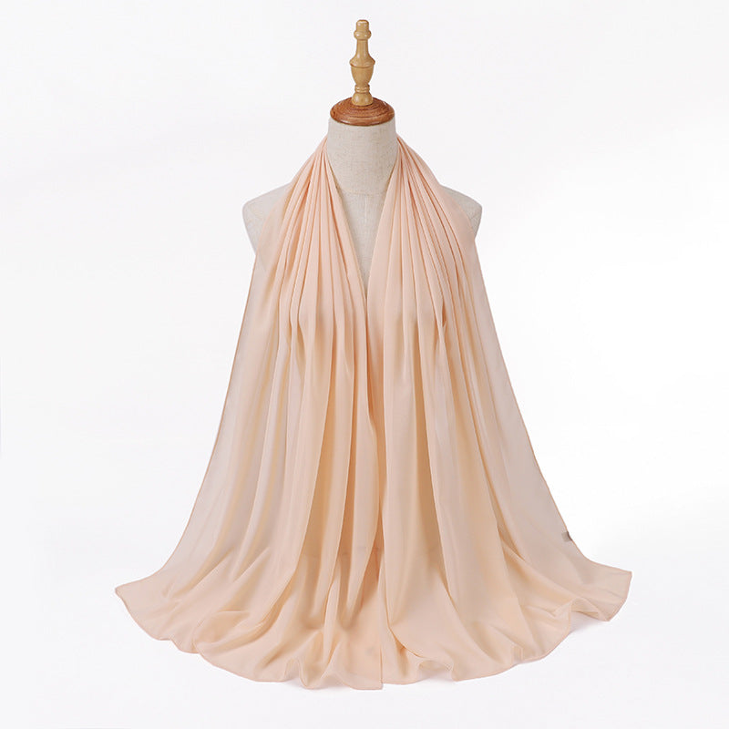 86 color pearl chiffon bubble headscarf, women's hijab scarf