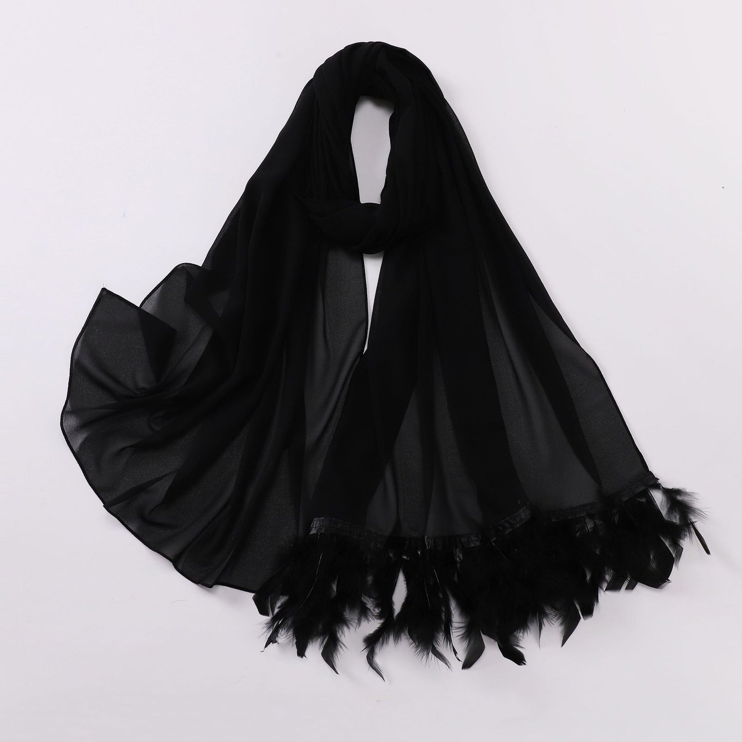 75D pearl chiffon malaysian headscarf yarn scarf turkey hair scarf middle east Africa hijab