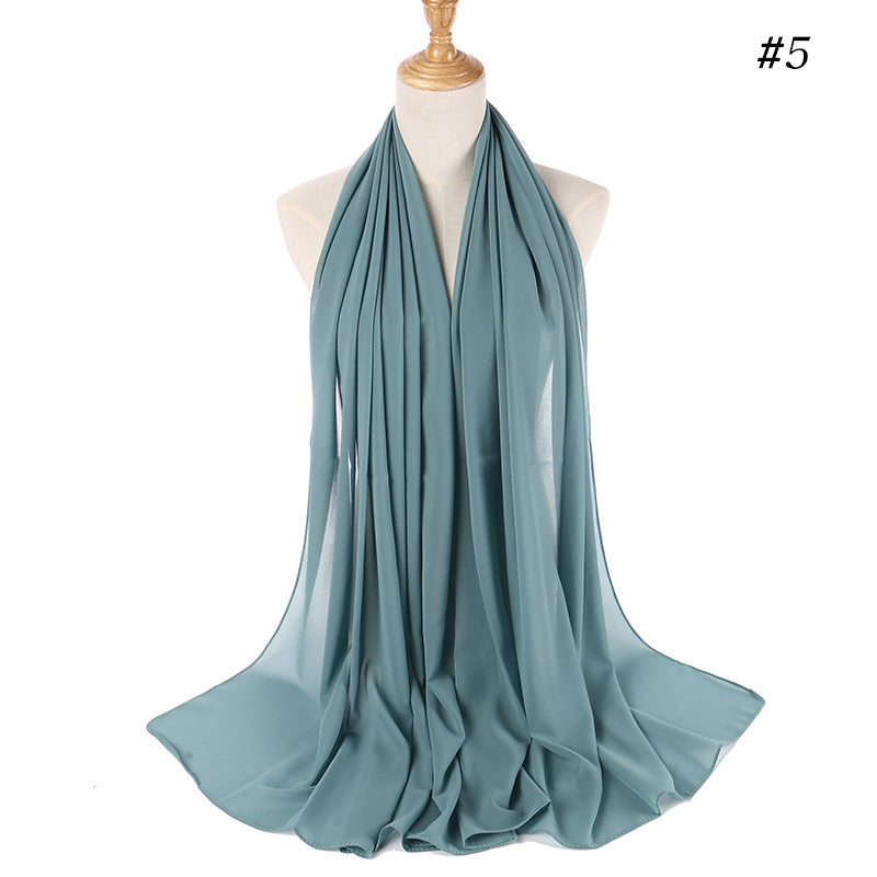 86 color pearl chiffon bubble headscarf, women's hijab scarf