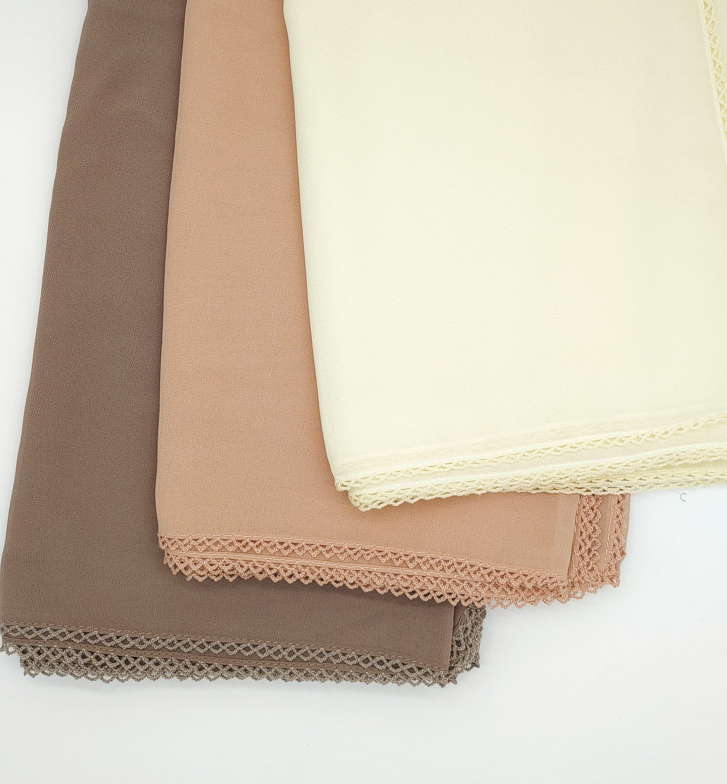 Plain Bubble Chiffon Scarf Malaysia Indonesian Head Scarf Cover Head Eyelash edge