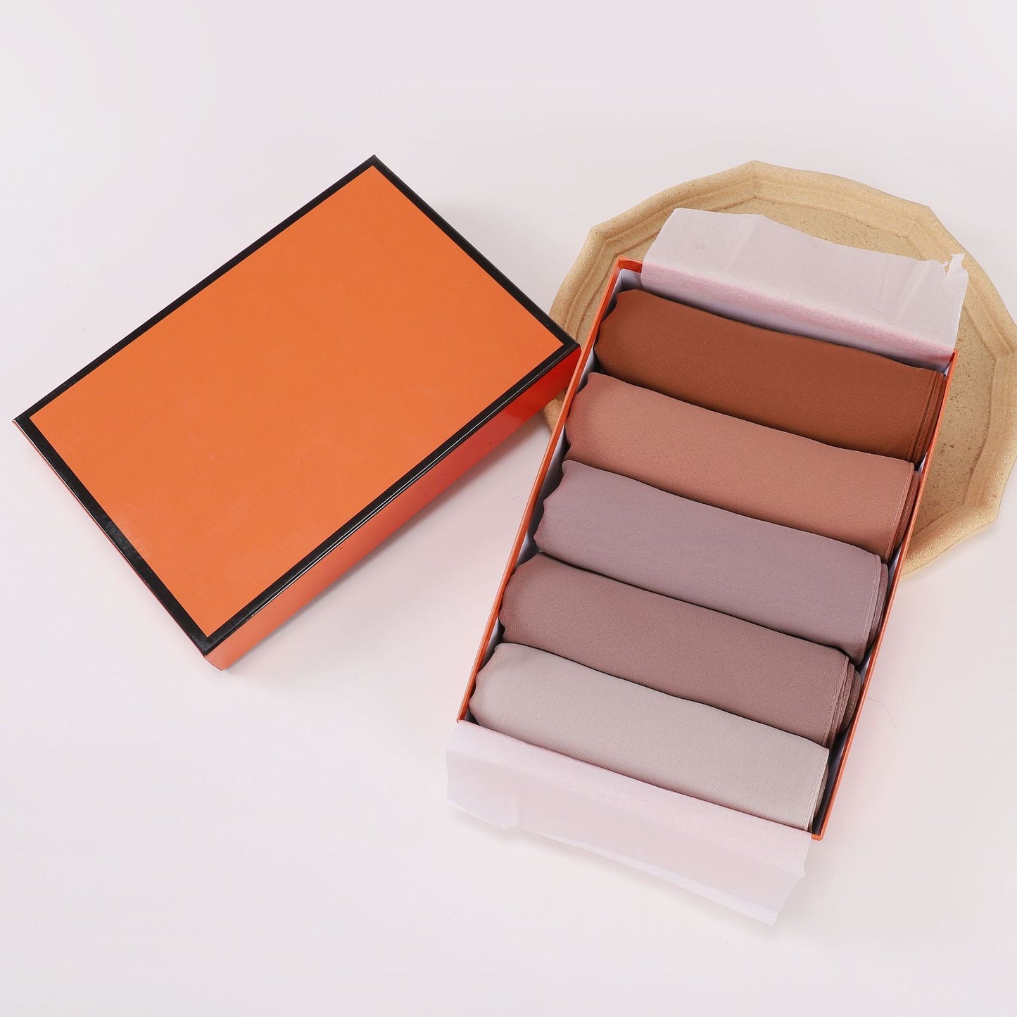 5-Pack gift scarf solid color pearl chiffon long scarf Middle East Africa headscarf Malaysia headscarf hijab