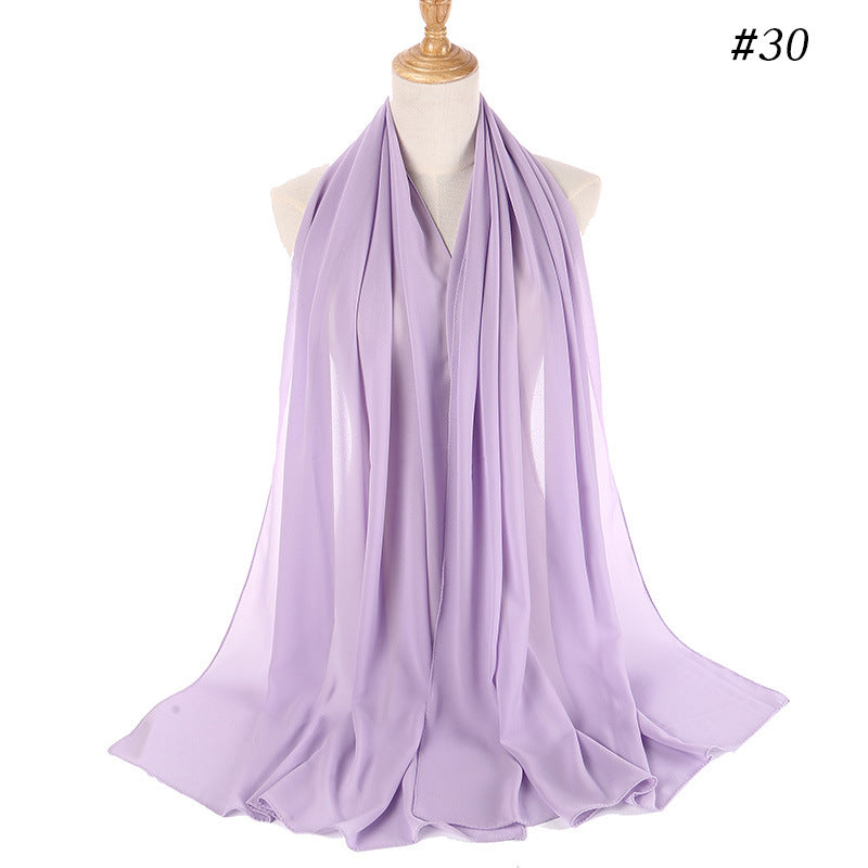 86 color pearl chiffon bubble headscarf, women's hijab scarf