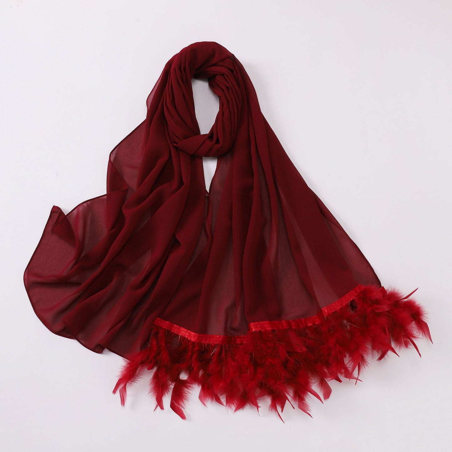 75D pearl chiffon malaysian headscarf yarn scarf turkey hair scarf middle east Africa hijab