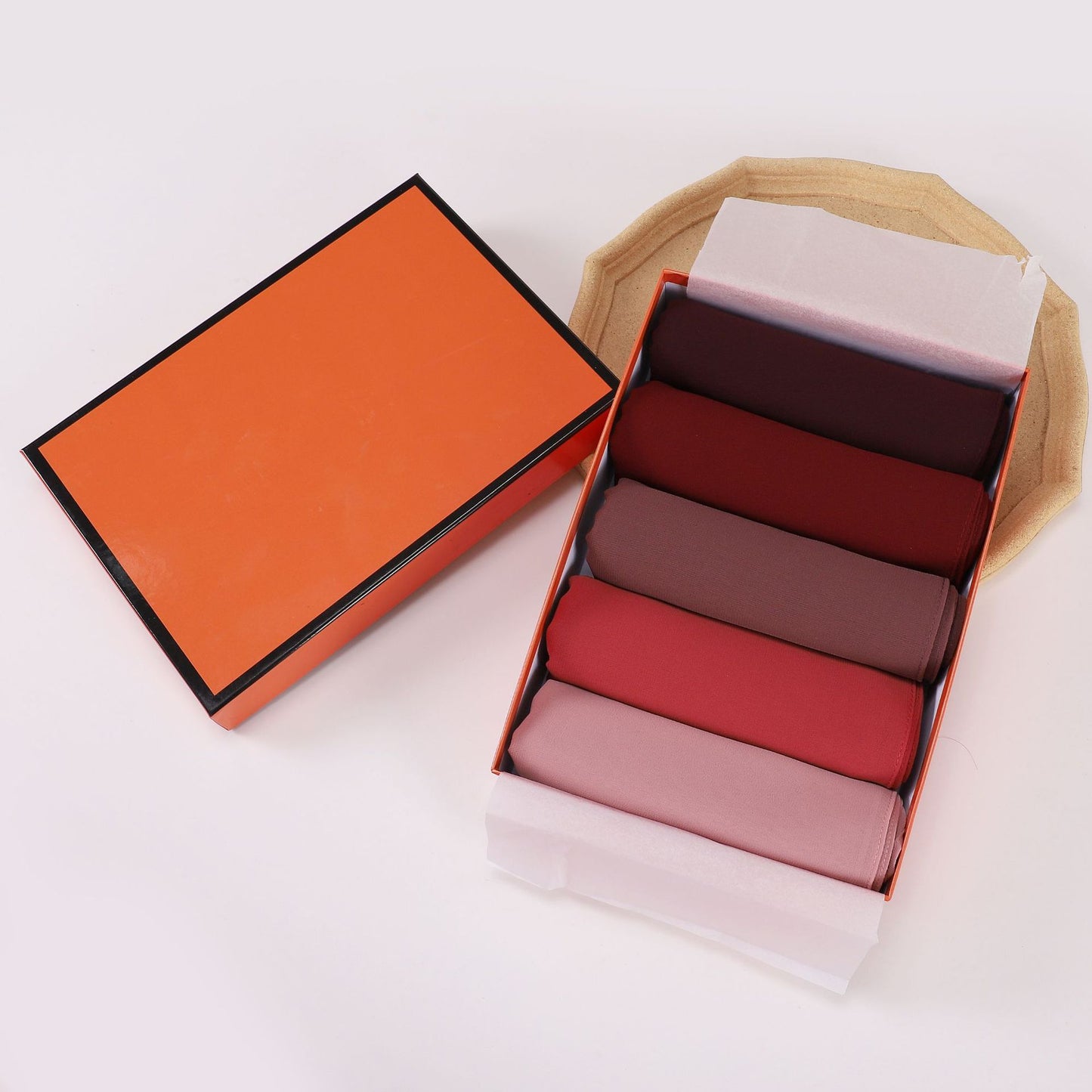 5-Pack gift scarf solid color pearl chiffon long scarf Middle East Africa headscarf Malaysia headscarf hijab