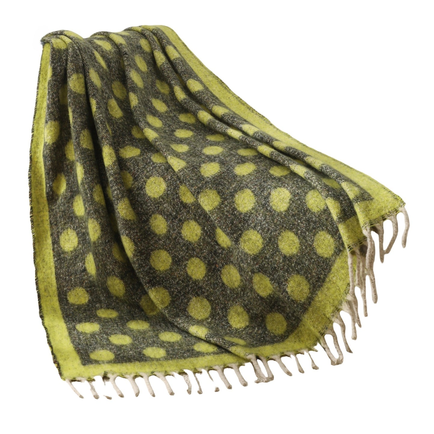 Blanket new European and American autumn and winter imitation mohair thickened circle large shawl jacquard blanket