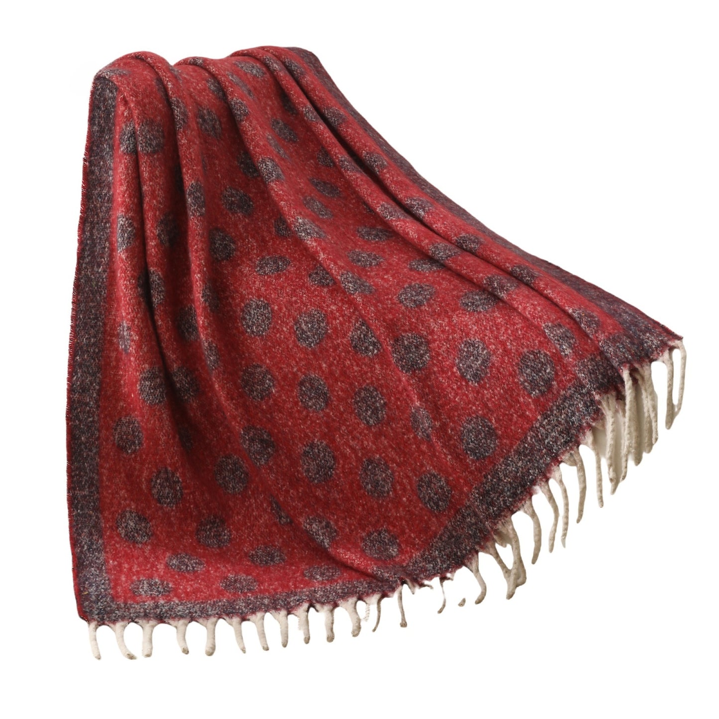 Blanket new European and American autumn and winter imitation mohair thickened circle large shawl jacquard blanket