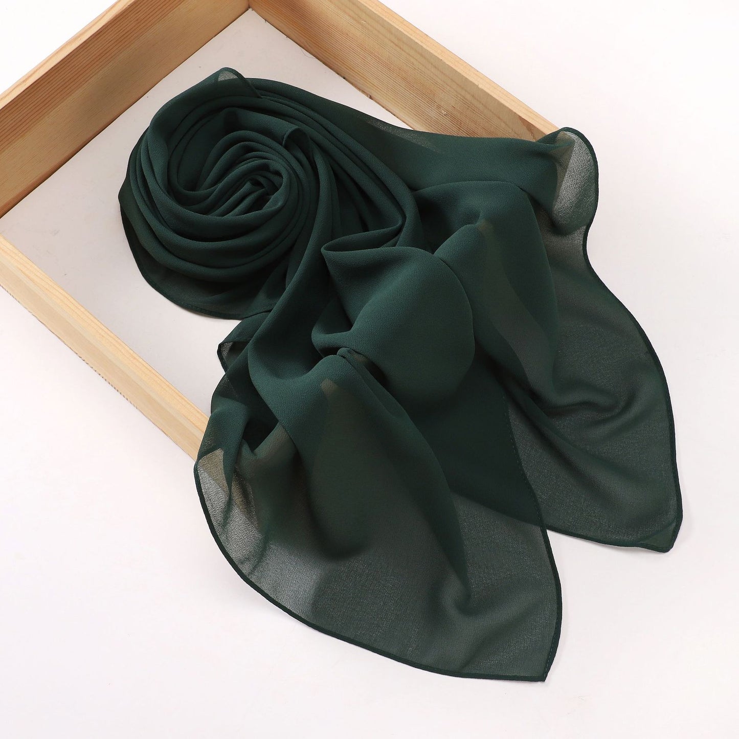 75D pearl chiffon square scarf Middle East headscarf gauze Malaysia Saudi Arabia Dubai cover 110 * 110cm