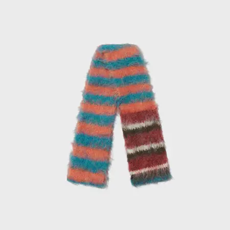 Striped Knit Scarf Shawl – 180 × 12 cm detail